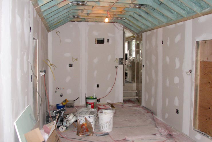 Drywall installed inside GN 441